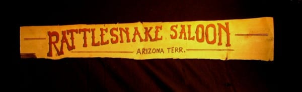 Western Saloonskylt " RATTLESNAKE"