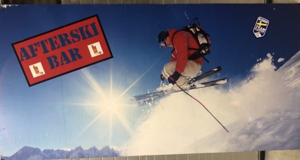 Skylt afterski Bar